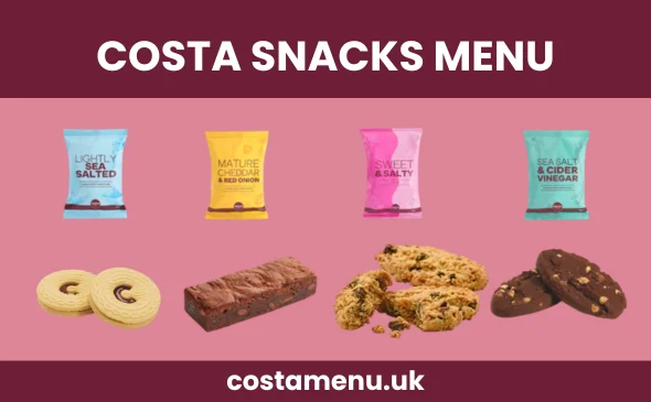 Costa Snacks Menu
