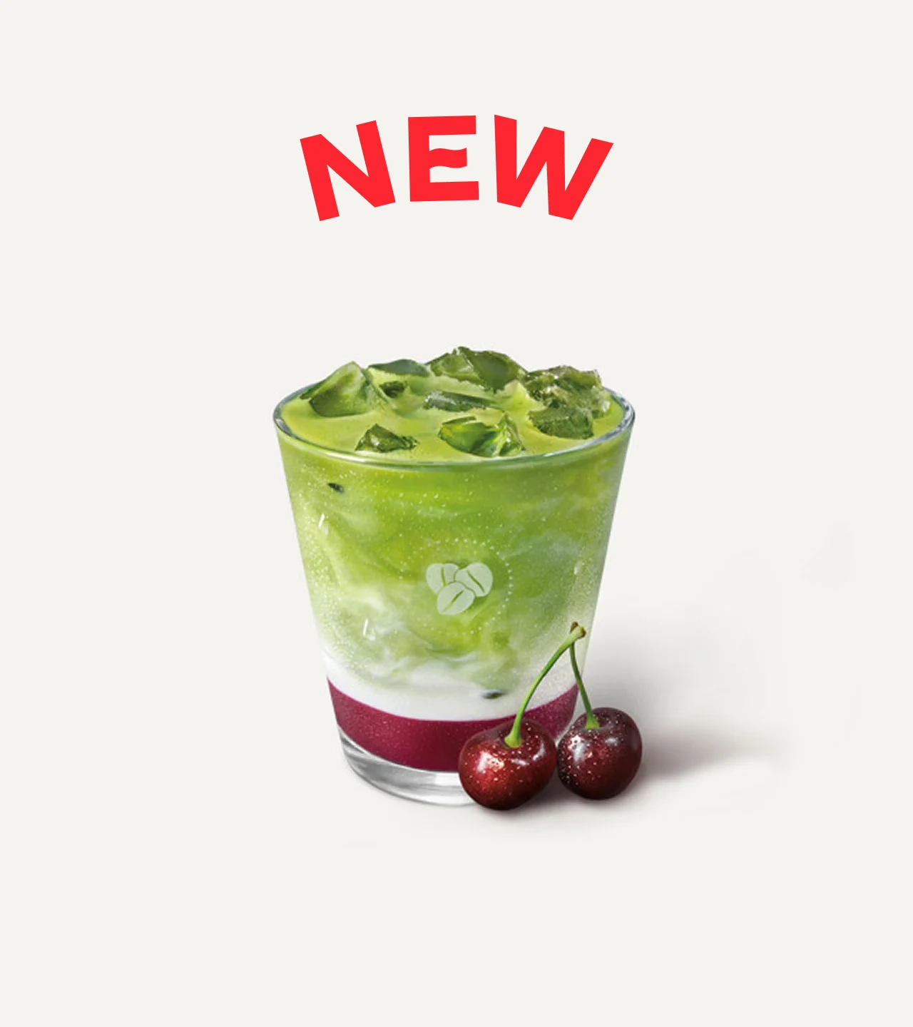 Cherry Vanilla Iced Matcha