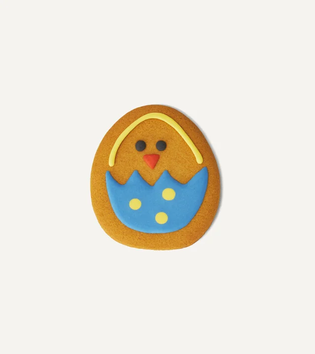 Iced Chick Gingerbread Biscuit