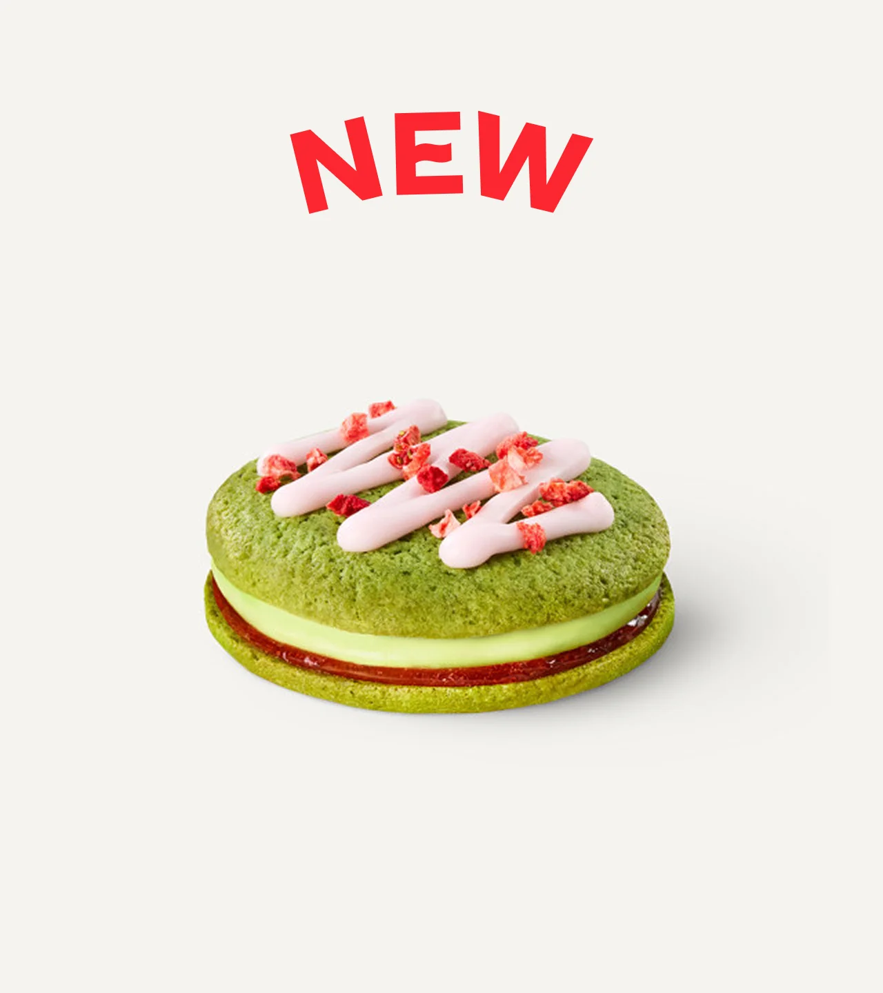 Strawberry & Matcha Cookie Sandwich